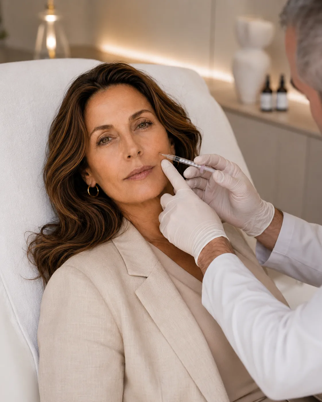 Injections — acide hyaluronique pour restituer du volume